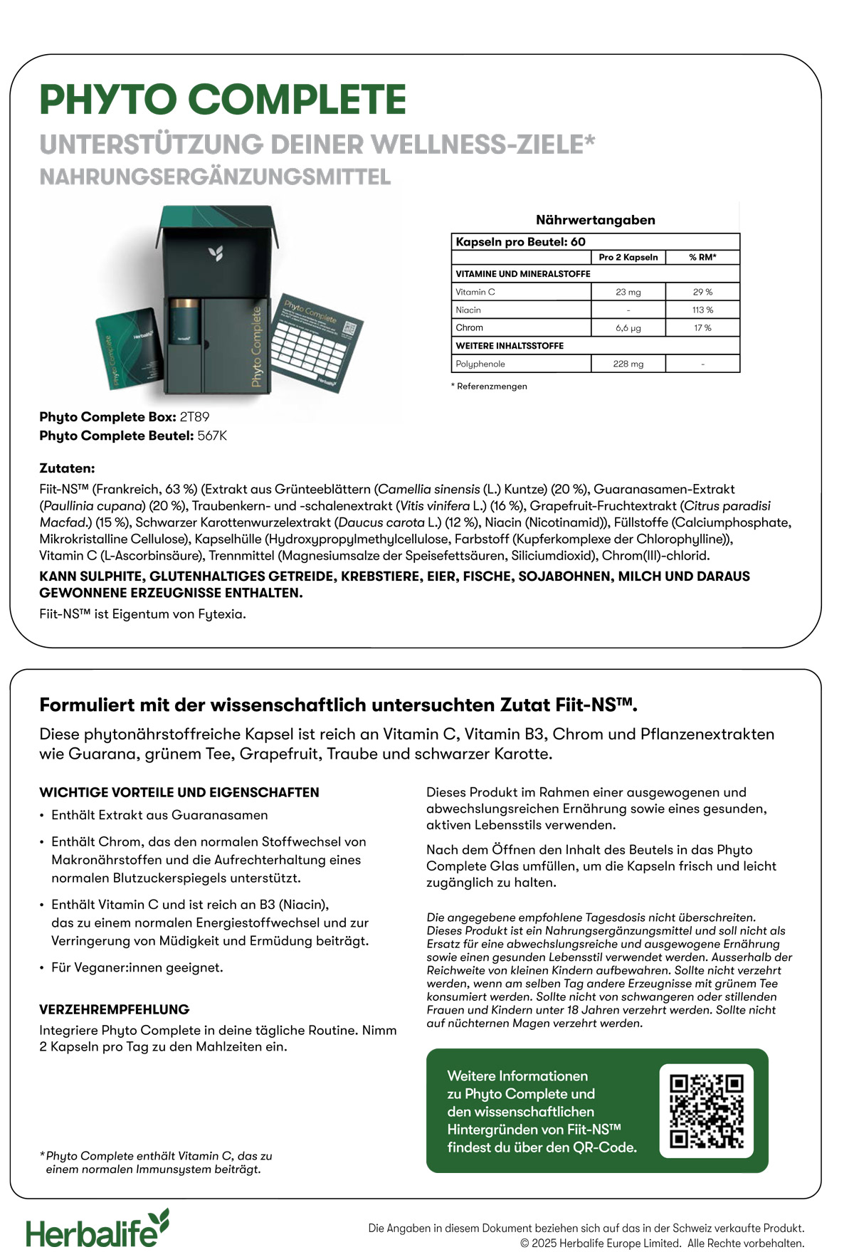 Herbalife Phyto Complete Starter-Set